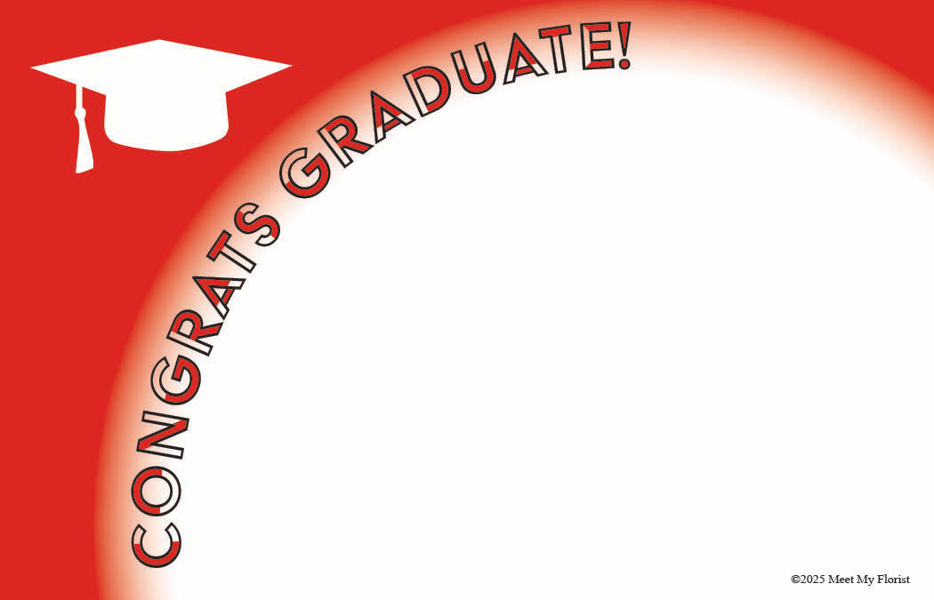 Graduation - Congrats Graduate! - Bright Red – Meet My Florist