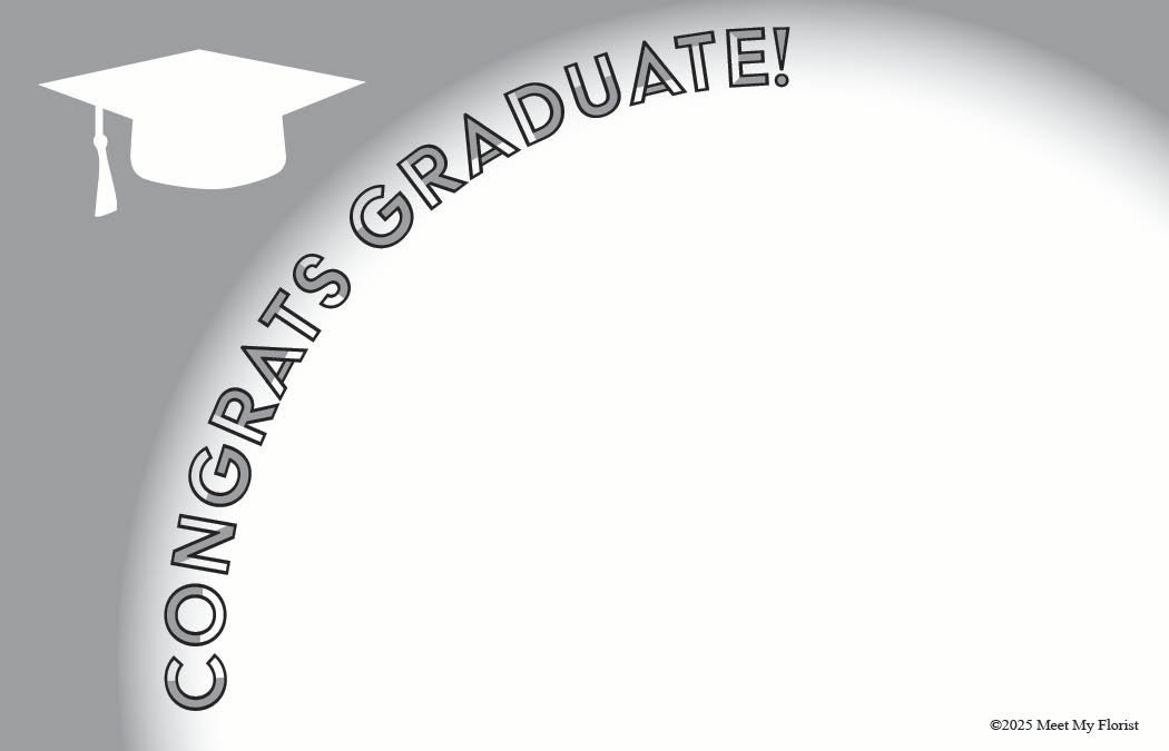 Graduation - Congrats Graduate! - Silver Grey – Meet My Florist