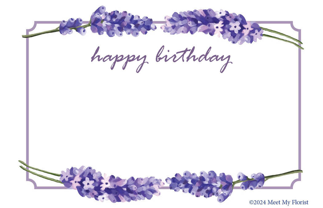 birth flower lavender Birthday
