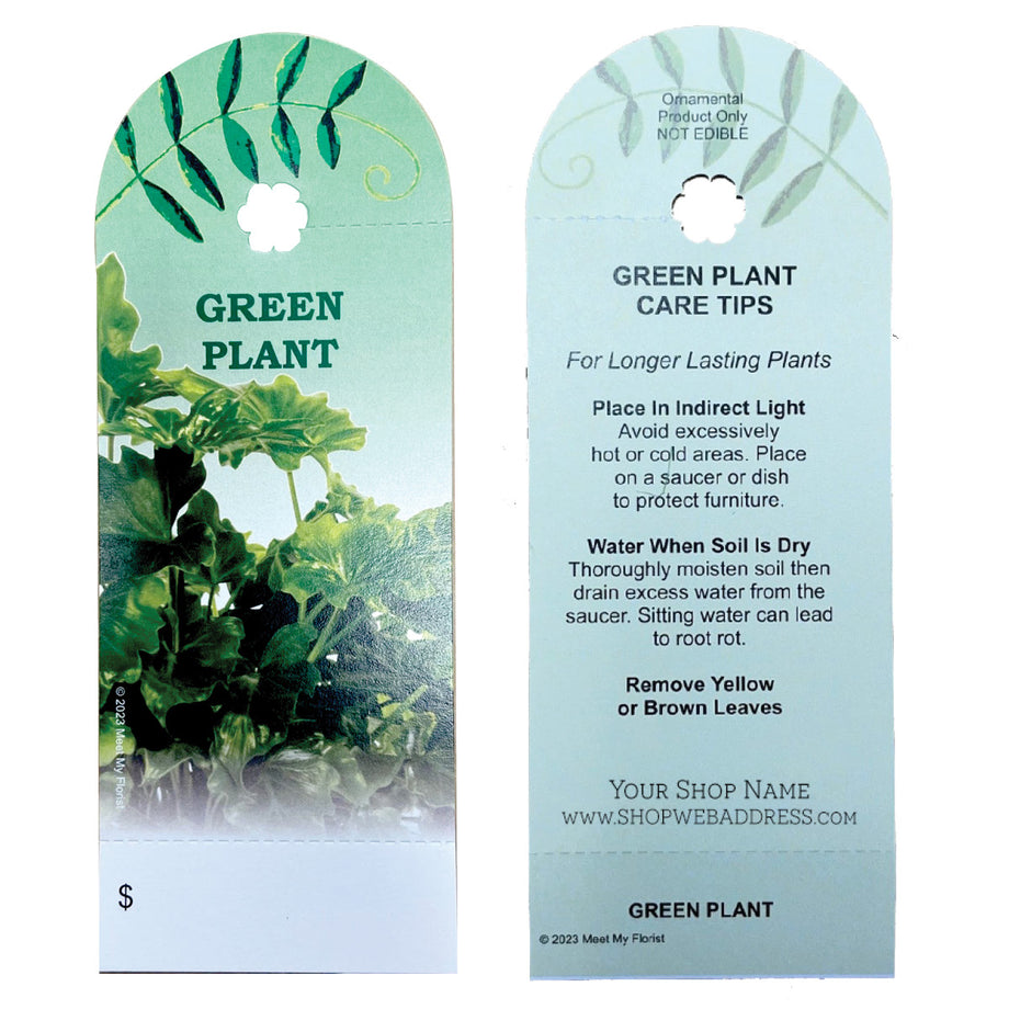 house plant care tags Care Tag